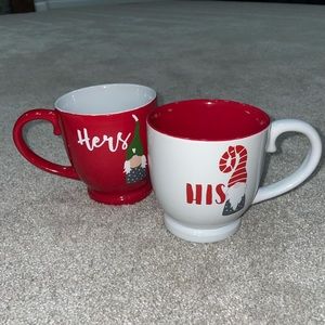 His & Hers Christmas Mug Set